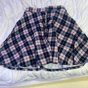 Pink Plaid Hot topic skirt